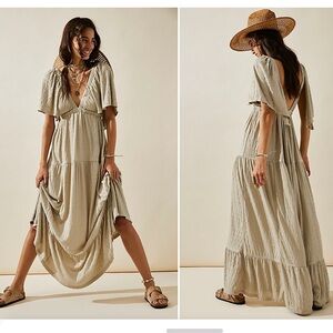 NWT Free people Lala maxi dress sz L